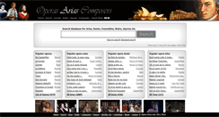 Desktop Screenshot of opera-arias.com